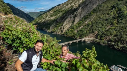 Diego y Emilio Rodríguez en su viña