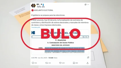 Uno de los últimos bulos detectados sobre un posible adelanto electoral
