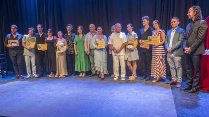 Foto de familia en el XXII Certamen de Jóvenes Flamencos de la Diputación de Córdoba