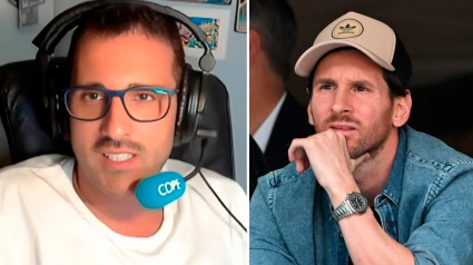 Guille Uzquiano y Leo Messi