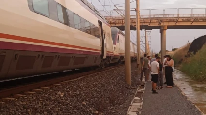 Tren parado en Toledo