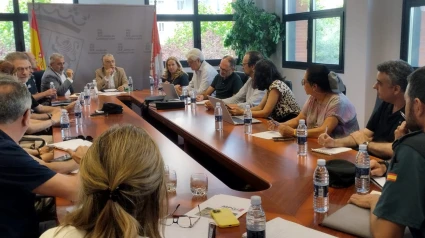 Reunión del Cecopi por el vertido de 370 litros de sosa cáustica diluida en agua al 50% de un camión en el polígono de Villalonquéjar