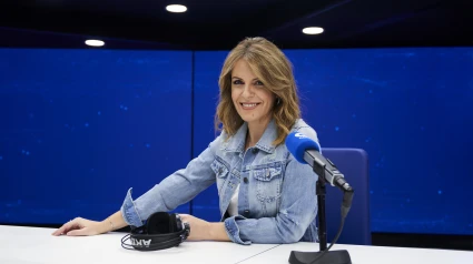 Pilar García Muñiz en los estudios de COPE