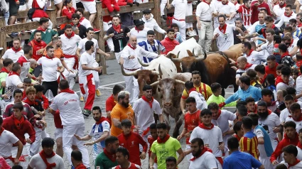 Imagen del encierro de San Fermín