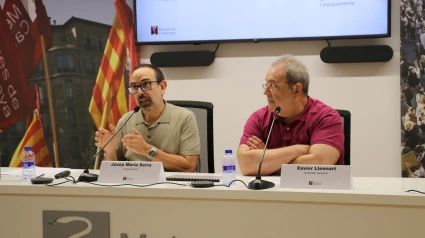 Serra y Lleonart en la rueda de prensa.