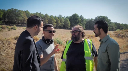 Juanma Cifuentes en pleno rodaje de El Presidente