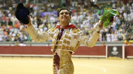 Ismael Martín durante su triunfal tarde en Burgos