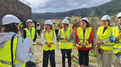 Visita de la subdelegada del Gobierno, María Rivas, y del alcalde de Ferrol al castillo de San Felipe