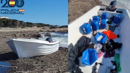 Imagen de patera llegada a Baleares