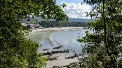 Playa de la Magdalena vista desde la ruta de la costa.