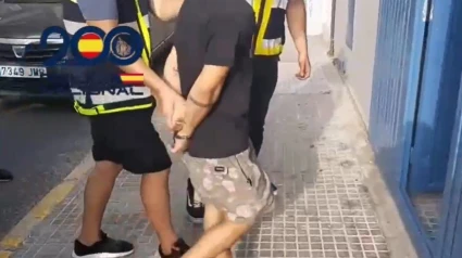 Momento del traslado del detenido