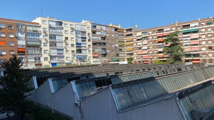 La cubierta con amianto que será demolida en Doctor Esquerdo