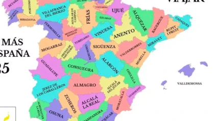 Este es el mapa con el pueblo más bonito de cada provincia española en 2025