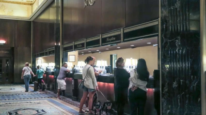 Recepción de un hotel