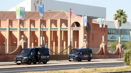 La Policia Nacional protegiendo la cumbre de la ONU