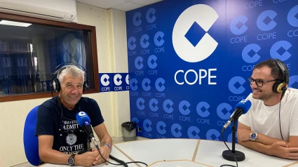 Manuel González durante la entrevista en COPE Huelva