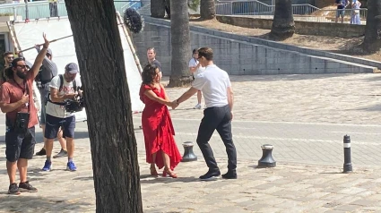 Rodaje de la serie 'Berlín' en Sevilla.