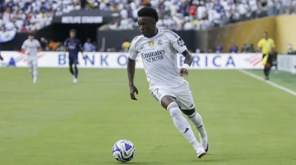 Vinicius Jr en el partido PSG-Real Madrid