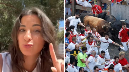 María en el vídeo y un encierro de San Fermín