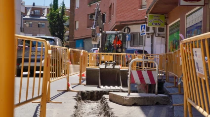 Obras para renovar el acerado de Pocito de las Nieves