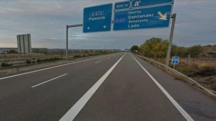 A-610 a su paso por Palencia capital