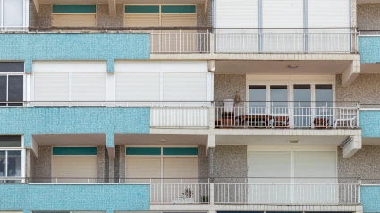 Exterior de un bloque de viviendas en España