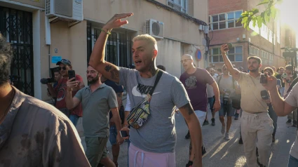 Varias personas expulsan a una presentadora de TVE este martes de una concentración en Torre Pacheco