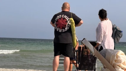Una familia en la playa