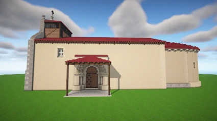 El proyecto de Minecrafteate ha permitido devolver la vida virtual a este templo románico en avanzado estado de deterioro