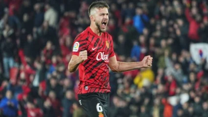 Copete, en un partido con el Real Mallorca