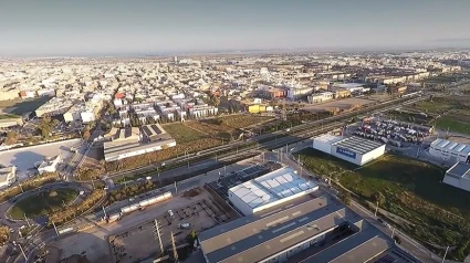 Imagen aérea de la zona de polígono de Paiporta