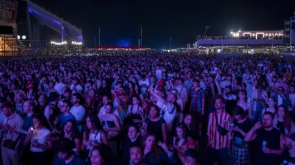 Decenas de personas durante la edición del 2025 del Primavera Sound, en el Parc del Fòrum.
