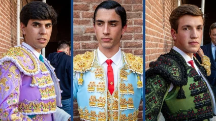 Sergio Sánchez, El Mene y Javier Zulueta, este jueves en Las Ventas