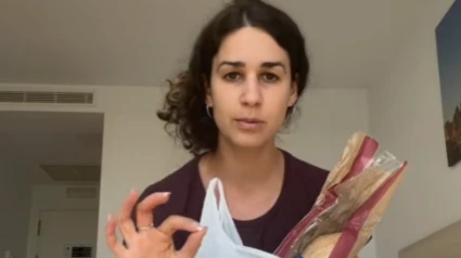 Marta, en el vídeo de TkTok