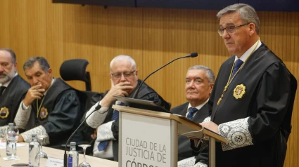 Miguel Ángel Pareja durante el acto de posesión