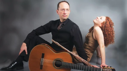 Dúa Cavatina, Danis Azabagic (guitarra) y Eugenia Moliner (flauta)