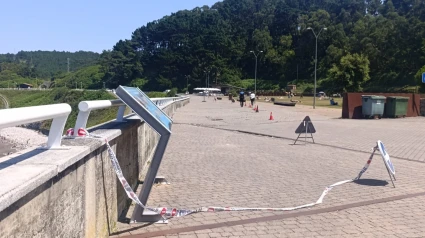 Una imagen del paseo de Arnao después de las últimas señalizaciones