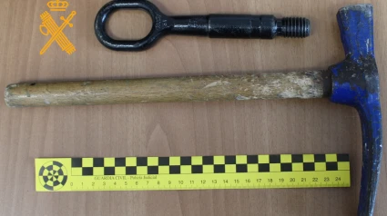 En esta ocasión, el sospechoso fue detenido por los agentes cuando destrozaba un coche estacionado con la ayuda de un martillo, que le fue intervenido