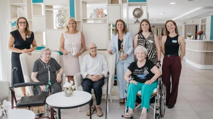 Visita a una Residencia de Mayores de la alcaldesa de Castellón, Begoña Carrasco