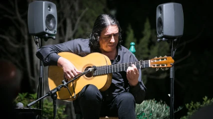 Miguel Ochando en su actuación en el Festival de Granada de 2022
