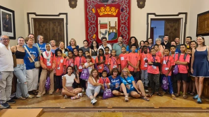 Recepción de los jóvenes saharauis en Zamora