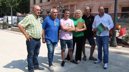 Representants d'entitats agràries de JARC, ASAJA, UP i el Gremi de la Pagesia Catalana