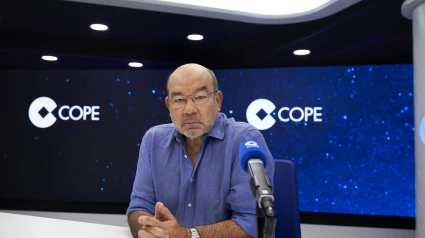 Ángel Expósito en el estudio de La Linterna