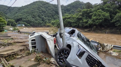 Al menos 10 muertos y casi 13.000 evacuados por las lluvias torrenciales en Corea del Sur