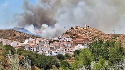Estabilizado el incendio de Lubrín (Almería)