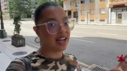 Mafer en el vídeo de TikTok