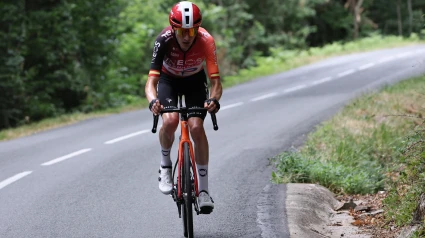 Carlos Rodríguez, durante la etapa 15 del Tour de Francia