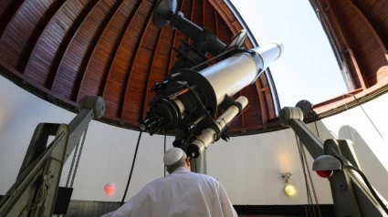 El Papa visita el Observatorio Astronómico Vaticano en Castel Gandolfo el domingo 20 de julio de 2025.