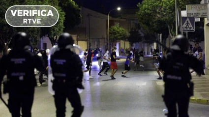 Imagen de los recientes enfrentamientos con la policía en Torre Pacheco