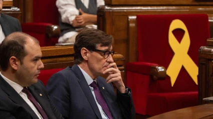 Salvador Illa en el Parlamento de Cataluña